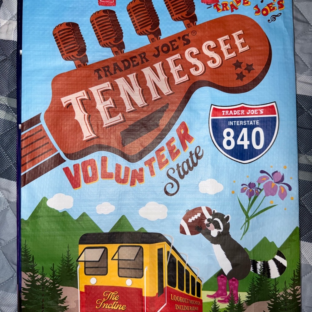 Trader Joe’s TENNESSEE Reuseable Grocery Shopper Tote